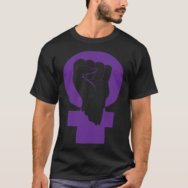 Feminist Feminism Equality Empowered Social Symbol T-Shirt (Front)