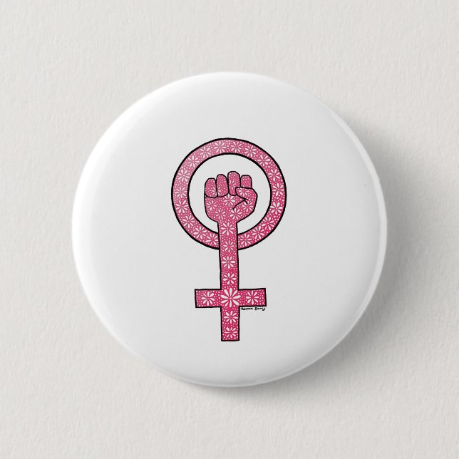 Feminist Fist button (Front)