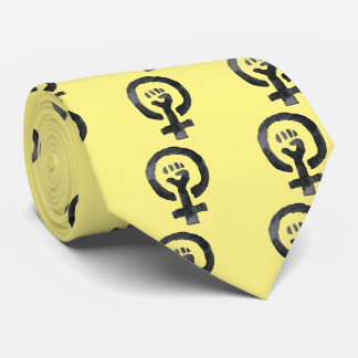 Feminist Fist Symbol Tie