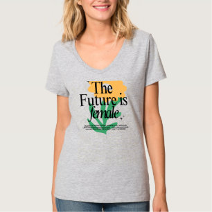 Feminist Flower Graphic Tee Women,s Empowerment 