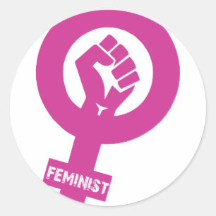 Feminist Gender Rights Symbol Classic Round Sticker