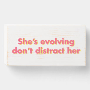 Feminist Glirl Power Quote Female Empowerment Wooden Box Sign