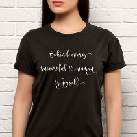 Feminist Handwritten Script Successful Woman Quote