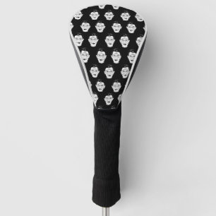 Feminist Icon Style Black White Portrait Pattern Golf Head Cover