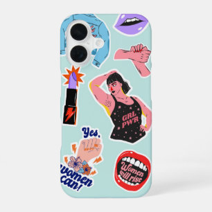 Feminist Icon Women Will Rise Empowerment iPhone 16 Case
