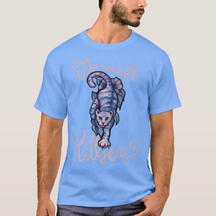 Feminist Killjoy Feminism Art Purple Cat Art Leopa T-Shirt