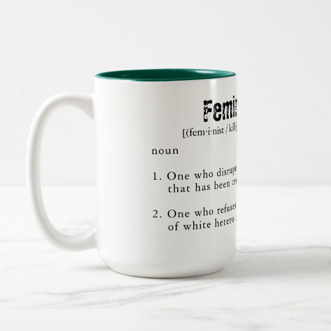 Feminist Killjoy Two-Tone Coffee Mug (Left)