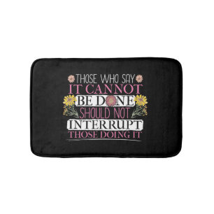 Feminist Leader Empowered Women Bath Mat