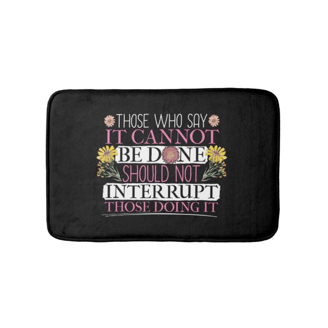 Feminist Leader Empowered Women Bath Mat (Front)