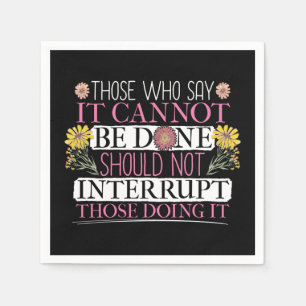 Feminist Leader Empowered Women Napkin