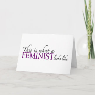 Feminist Looks Like Card