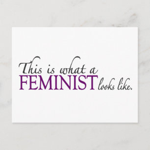 Feminist Looks Like Postcard