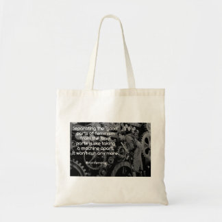 Feminist machine tote bag