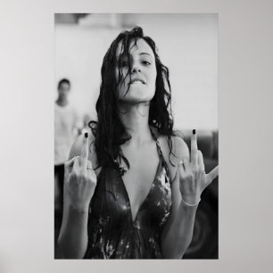 Feminist Middle Finger Art Print, Girl Power Poster