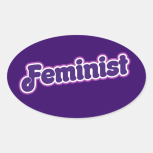 Feminist Oval Sticker
