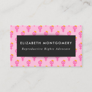 Feminist Pink Business Card