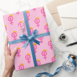 Feminist Pink Wrapping Paper