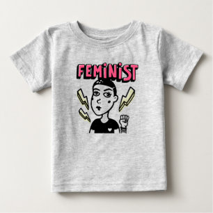 Feminist Pop Art Girl Baby T-Shirt
