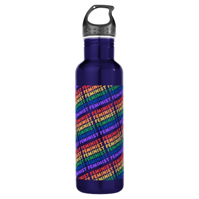 feminist pride  710 ml water bottle (Front)