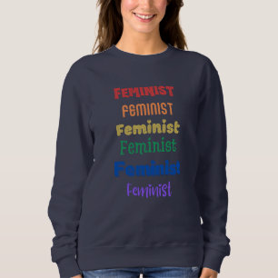feminist pride rainbow sweatshirt