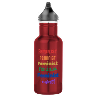 feminist pride water bottle