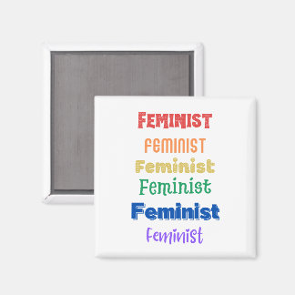 feminist pride "woman's march" magnet