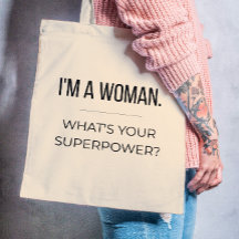 Feminist Quote Tote Bag, Empowering Gift for Women