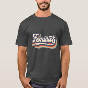 Feminist Retro 70s Vintage Rainbow Feminism Gi T-Shirt