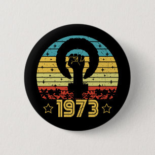 Feminist Roe V Wade Rights 1973 6 Cm Round Badge