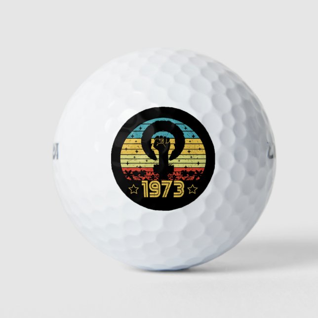 Feminist Roe V Wade Rights 1973 Golf Balls (Front)