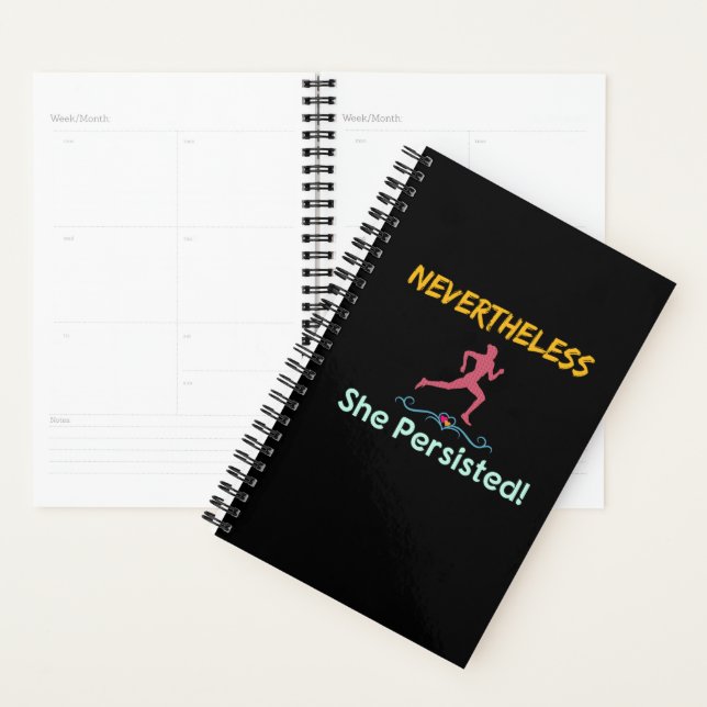 Feminist Runner Nevertheless She Persisted Planner (Display)