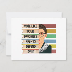 Feminist Ruth Bader Ginsburg RBG Quote Girl With B