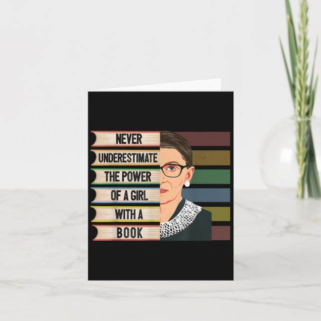 Feminist Ruth Bader Ginsburg Rbg Quote Girl With B Card (Front)