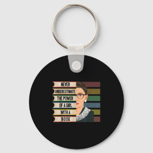 Feminist Ruth Bader Ginsburg Rbg Quote Girl With B Key Ring