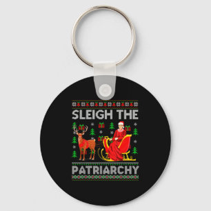 Feminist Ruth Bader Ginsburg Rbg Xmas Sleigh The P Key Ring