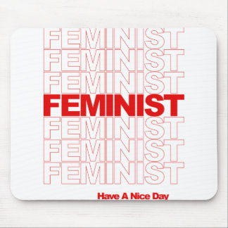 Feminist shirt mouse mat