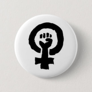 Feminist Symbol 6 Cm Round Badge