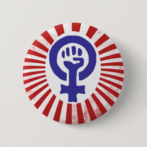 Image of Feminist Symbol 6 Cm Round Badge