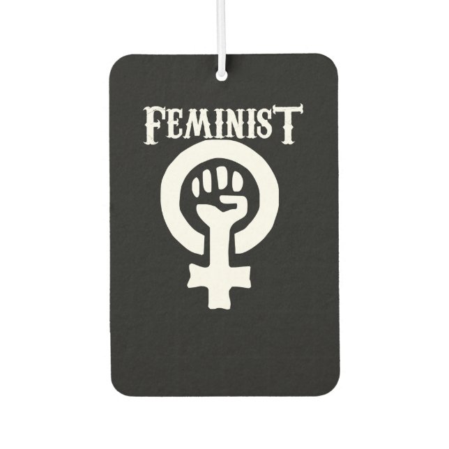 Feminist symbol car air freshener (Front)