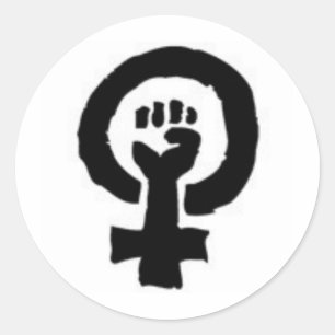 Feminist Symbol Classic Round Sticker