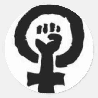 Feminist Symbol Classic Round Sticker