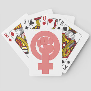 Feminist Symbol Playing Cards