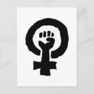 Feminist Symbol Postcard
