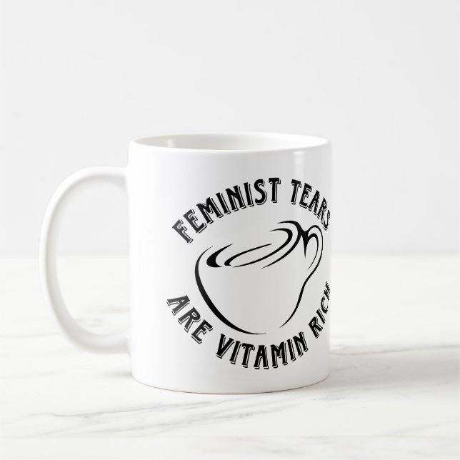 Feminist Tears Coffee Mug (Left)