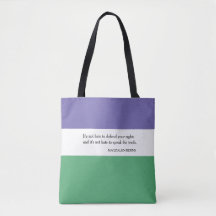 Feminist Tote Bag with Magdalen Berns Quote