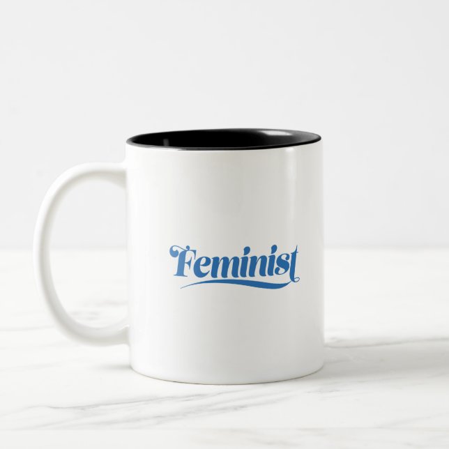 feminist Two-Tone coffee mug (Left)
