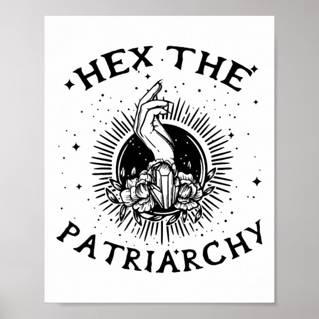 Feminist Wicca Witch Hex The Patriarchy Witch-craf Poster (Front)