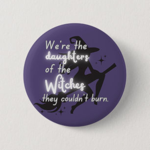"Feminist Witch" 6 Cm Round Badge