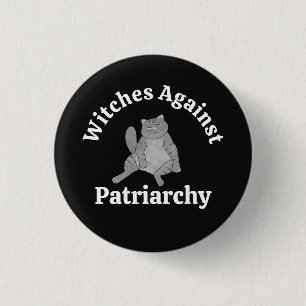 Feminist Witch Cat Lover Politics Protest Democrat 3 Cm Round Badge