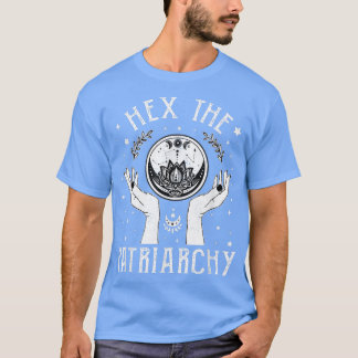 Feminist Witch He The Patriarchy Halloween Witch V T-Shirt